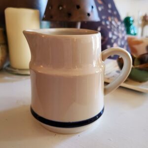 Vintage Stoneware Japan Creamer Pitcher, 4"
